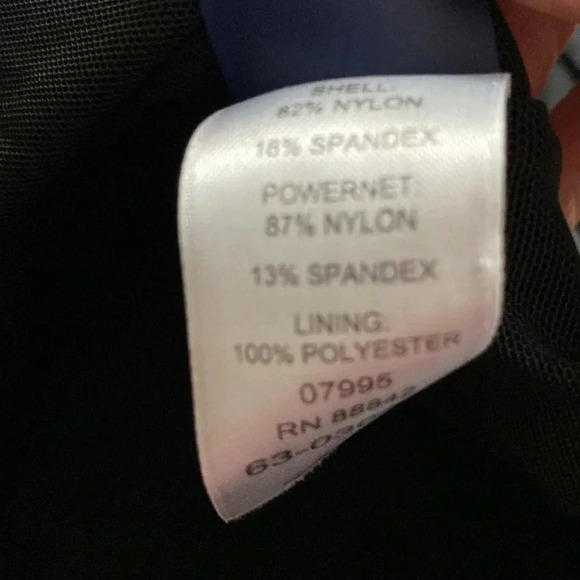 SWIM SUITS FOR ALL WO SIZE 30 ONE PIECE BLACK SWIMSUIT LINED BRA FAUX WRAP FRONT - Picture 14 of 14